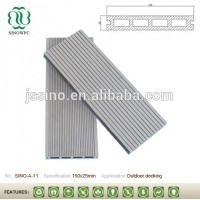 150x25 most popular black wpc outdoor decking/wood/bamboo composite deck/crack-resistant decking